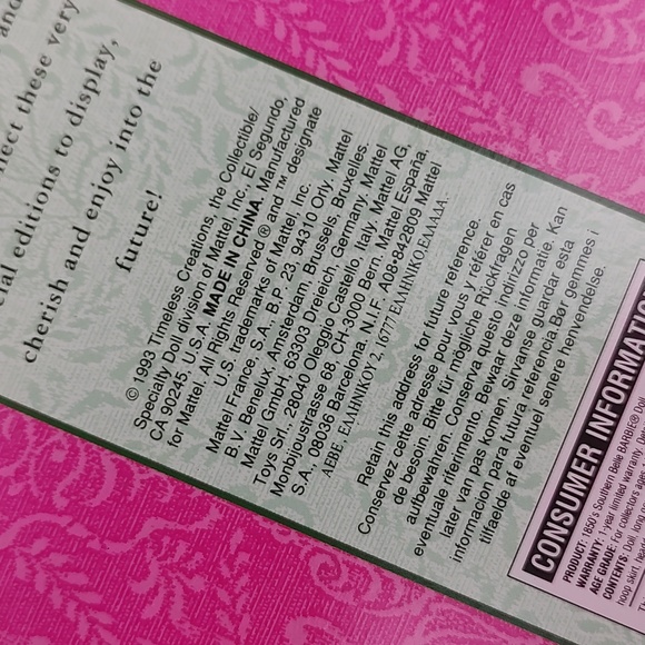 Southern Belle Barbie - Picture 11 of 12